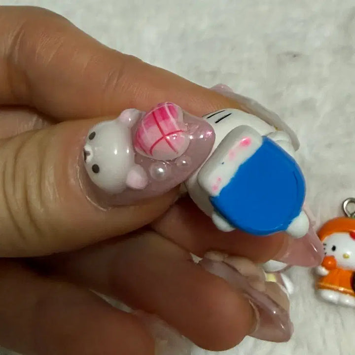[BUNJANG] Classic Kitty Kitty Strap Gachapon Figure Charm / 고전키티 키티스트랩 알맹이키링 피규어