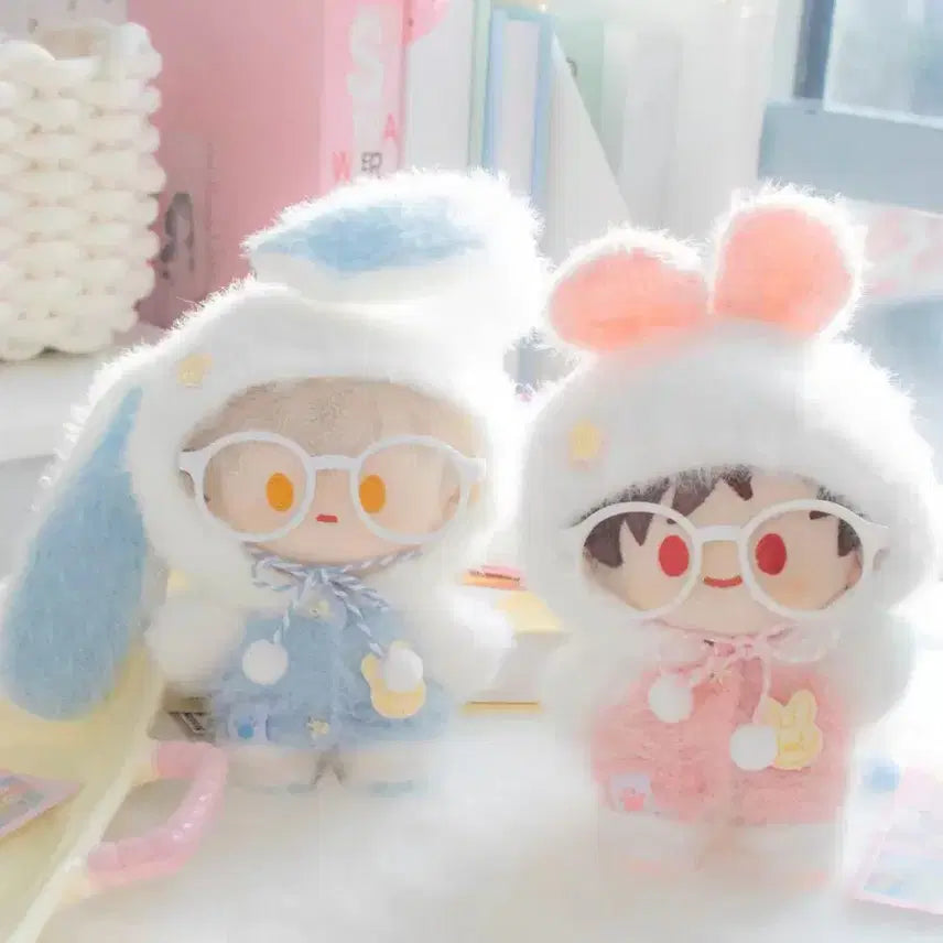 [BUNJANG] 10cm Plush Toy Outfit Bundle Set (Rabbit) / (일괄) 누이 털 토끼 인형 인형옷 의상 양도 판매 10cm 10깅