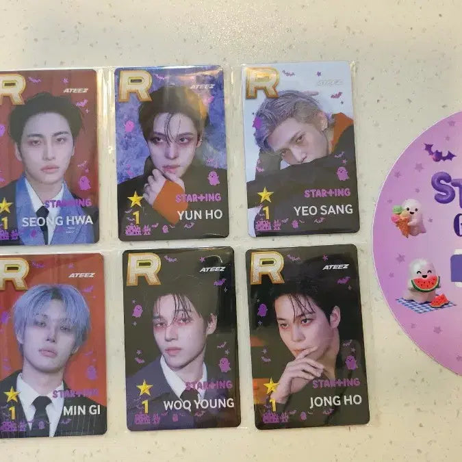 [BUNJANG] ATEEZ Ghost House Superstar PVC Photocard Set / 에이티즈 Ghost House 슈퍼스타 에이티즈 슈스티즈 팝업 R카드 md 세트