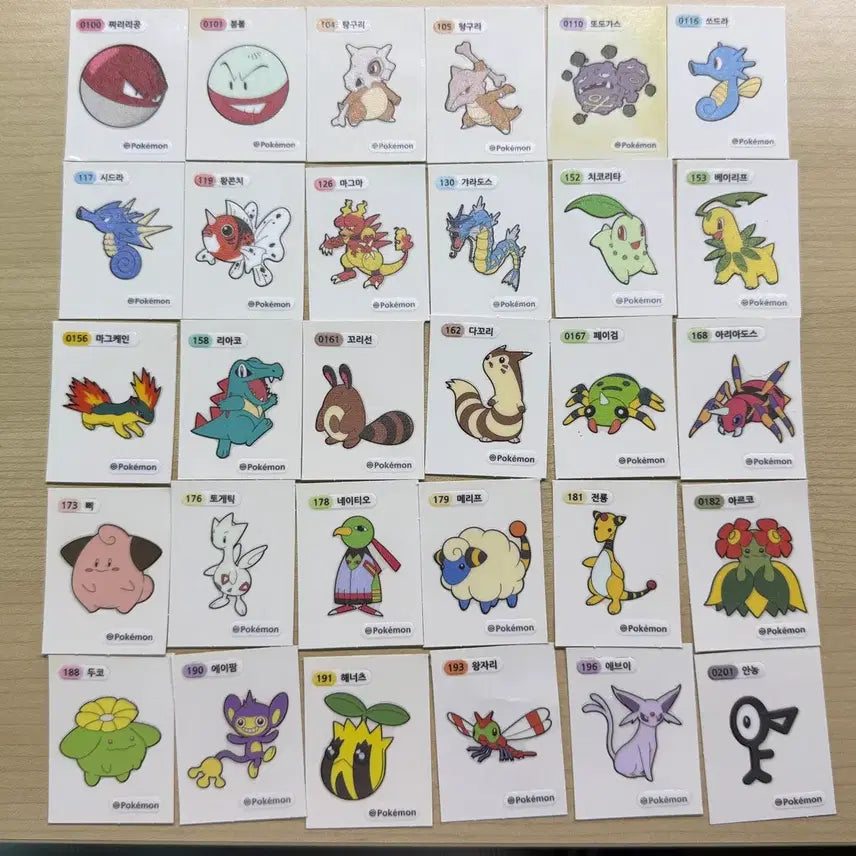 [BUNJANG] Pokemon Sticker Collection Bundle / 포켓몬스터 띠부씰 226장 일괄