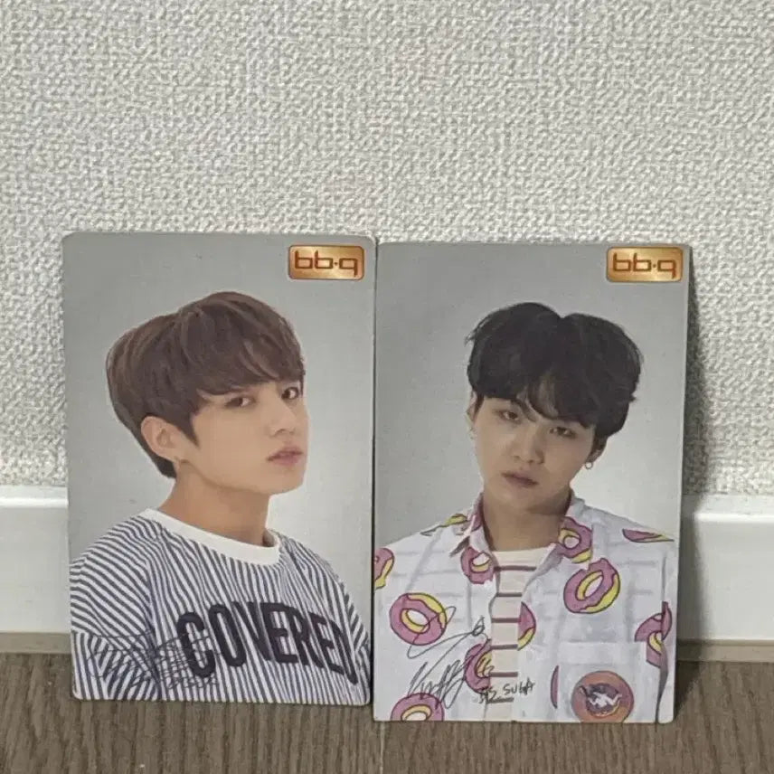 [BUNJANG] BTS Jungkook Suga BBQ Photocard Set / 방탄소년단 전정국 민윤기 슈가 비비큐 포토카드