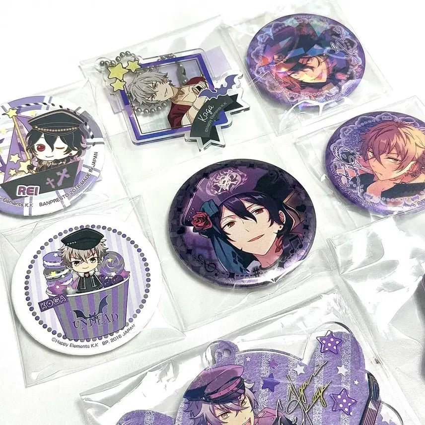 [BUNJANG] Ensemble Stars Rei Koga Can Badge Bundle Set / 앙상블스타즈 앙스타 레이 코가 캔뱃지 일괄