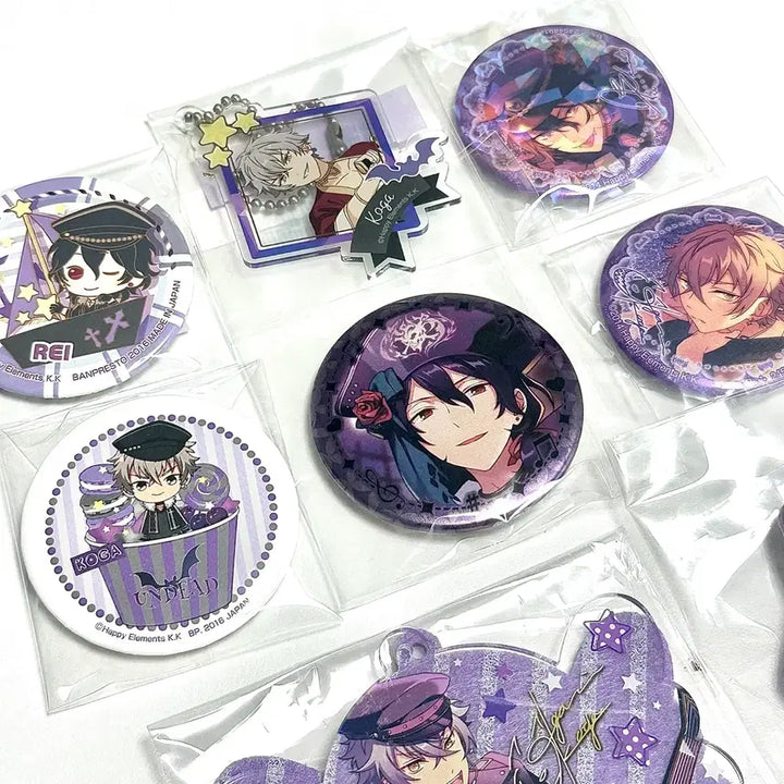 [BUNJANG] Ensemble Stars Rei Koga Can Badge Bundle Set / 앙상블스타즈 앙스타 레이 코가 캔뱃지 일괄