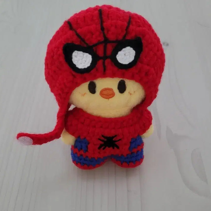 [BUNJANG] Handmade Spider-Man Costume for Bbokari Dolls / 뽁아리 스파이더맨 옷