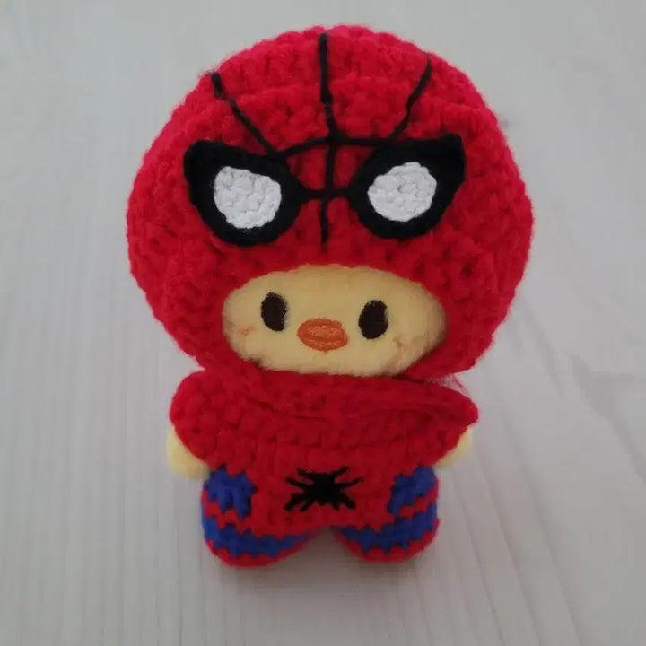 [BUNJANG] Handmade Spider-Man Costume for Bbokari Dolls / 뽁아리 스파이더맨 옷