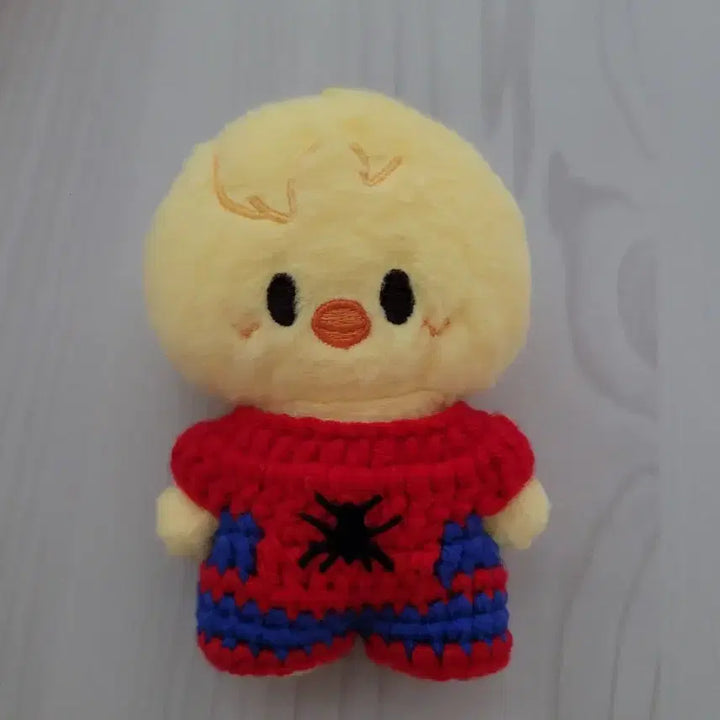 [BUNJANG] Handmade Spider-Man Costume for Bbokari Dolls / 뽁아리 스파이더맨 옷