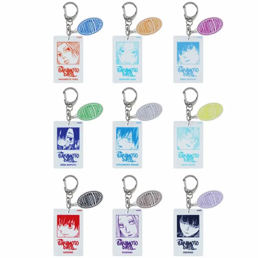 [BUNJANG] Sakamo Days Sakadei White Keyring Set (9 Types) / [풀세트] 사카모토데이즈 사카데이 화이트키링 9종 올클