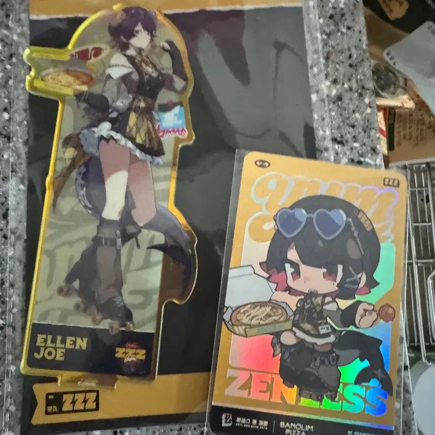 [BUNJANG] Vanollim Pizza x Zenjonje Ellen Acrylic Stand &amp; Photocard / 반올림피자 젠존제 콜라보 아크릴스탠드 엘렌 포토카드