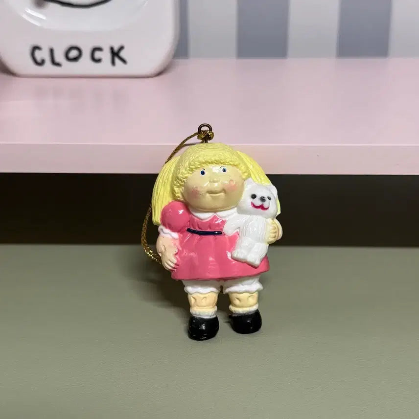 [BUNJANG] Vintage Cabbage Girl Ornament Figure / 빈티지 양배추 소녀 오너먼트 피규어