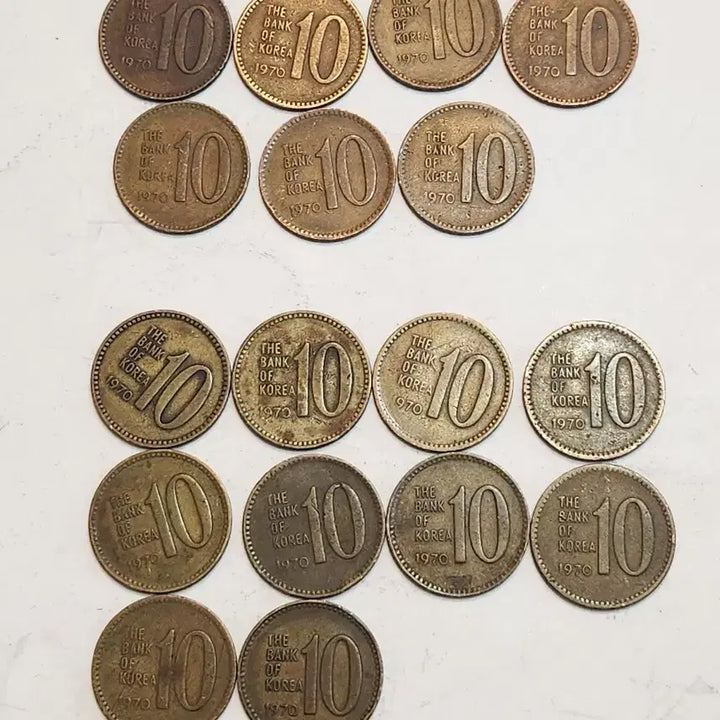 [BUNJANG] 1970s Copper and Brass Coin Bundle (17 pcs) / 동전, 1970년 적동,황동 17점 일괄