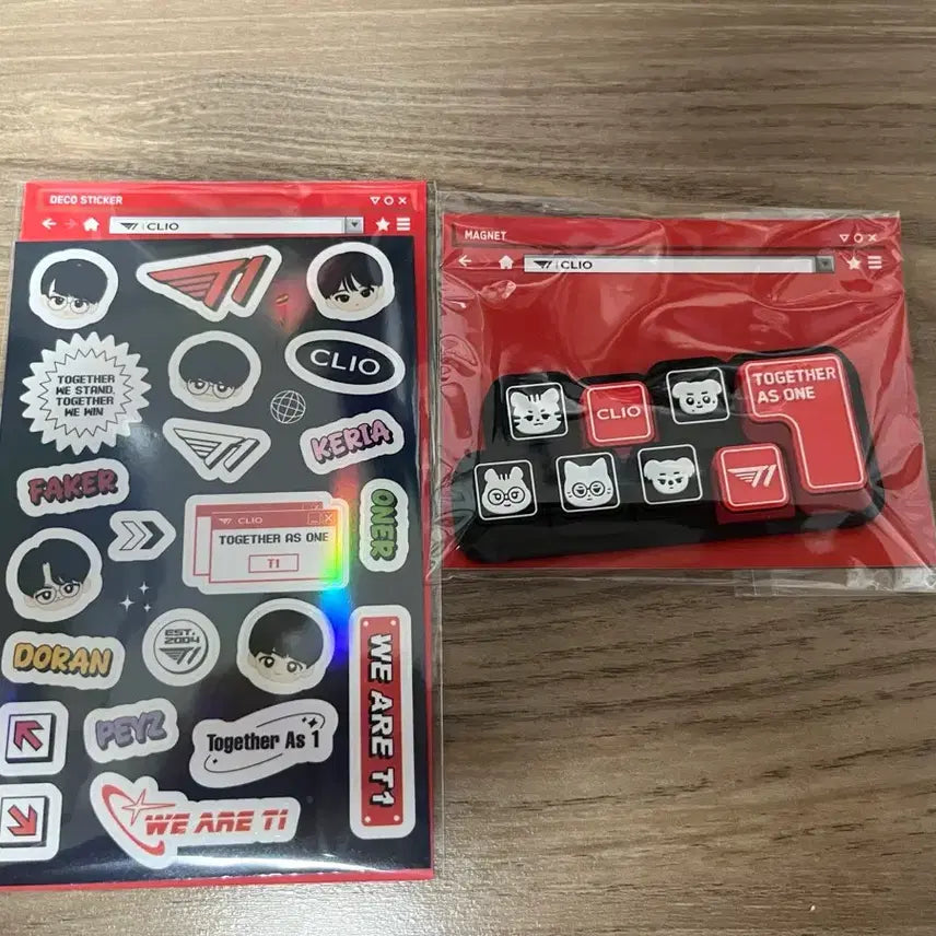 [BUNJANG] T1 Clio Magnet Sticker Box / 티원 T1 에이블리 굿즈 클리오 마그넷 스티커 상자
