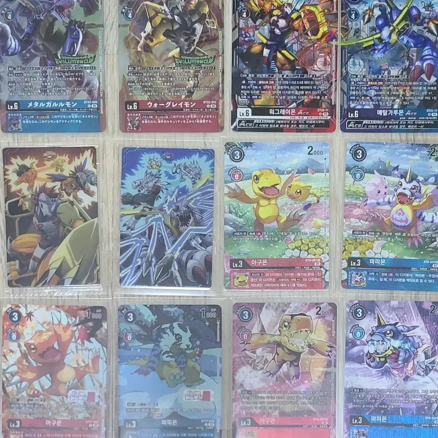 [BUNJANG] Digimon Card Game - Agumon &amp; Gabumon Lineage Cards Bundle / 디지몬카드 아구몬 파피몬 계열 카드
