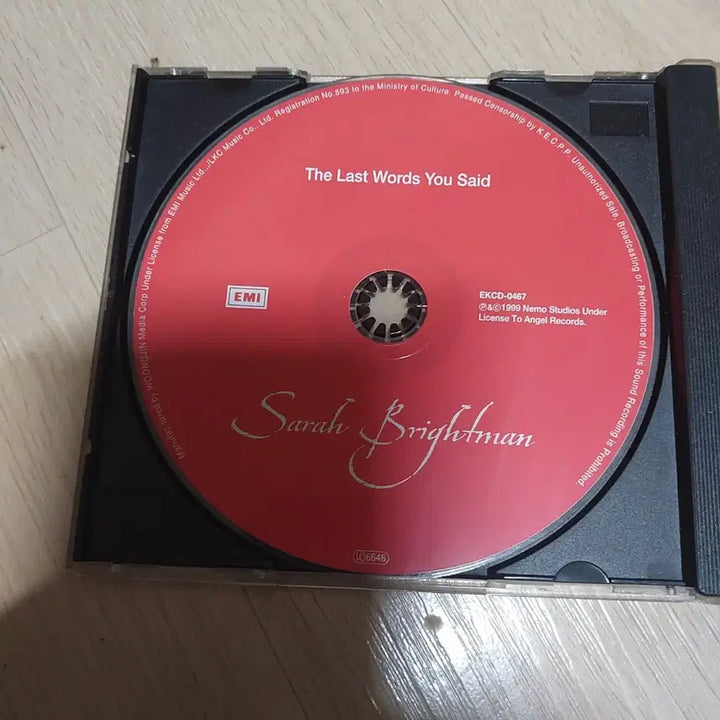[BUNJANG] Sarah Brightman The Last Words You Said CD / 사라 브라이트만 CD - The Last Words You Said