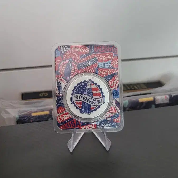 [BUNJANG] Coca-Cola 140th Anniversary Limited Edition Reverse Proof Color Silver Round / 코카콜라140주년 기념 한정판 리버스  프루프 색채 실버 라운드