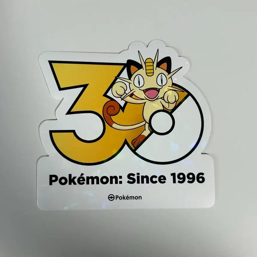 [BUNJANG] Pokemon 30th Anniversary Sticker Meowth / 포켓몬 30주년 스티커 나옹 판매합니다