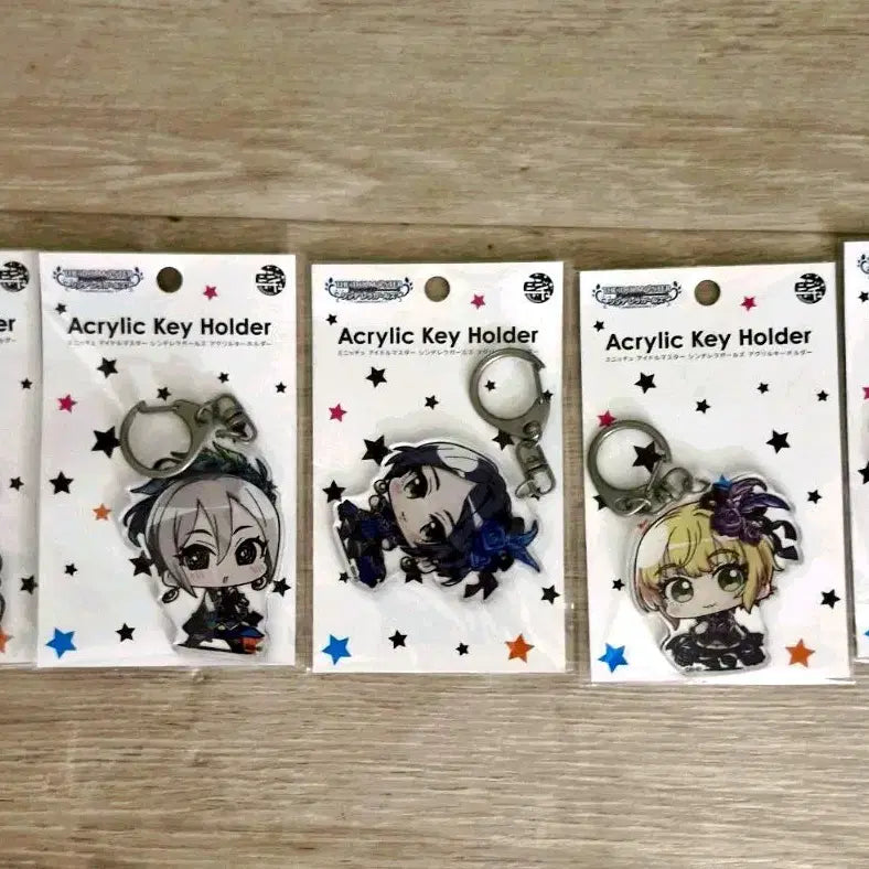 [BUNJANG] Idolmaster Cinderella Girls Starlight Stage Lipps Minichu Acrylic Keyring Set / 아이돌마스터 데레스테 Lipps 미닛츄 아크릴 키링