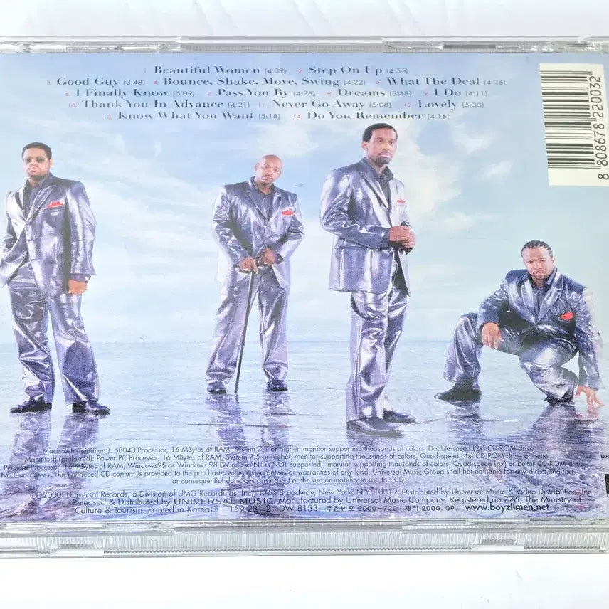 [BUNJANG] Boyz II Men Nathan, Michael, Shawn, Wanya 2000 CD / [CD] 보이즈 투 맨 (Boyz II Men) - Nathan, Michael, Shawn, Wanya