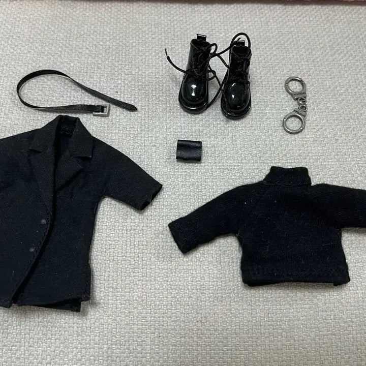 [BUNJANG] Obitsu 11 Black Coat Set with Long Boots / 오비츠11 블랙 코트 세트 + 롱부츠