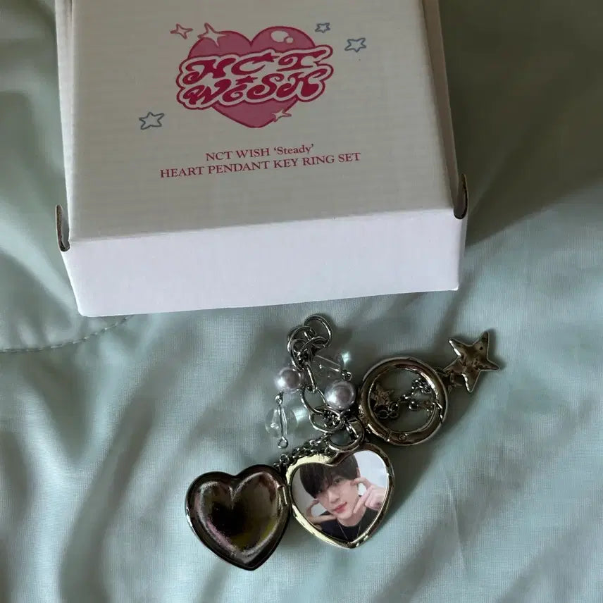 [BUNJANG] NCT WISH Sion Heart Pendant Keyring Steady MD / 엔시티위시 시온 하트팬던트 키링 steady md 스테디 엠디