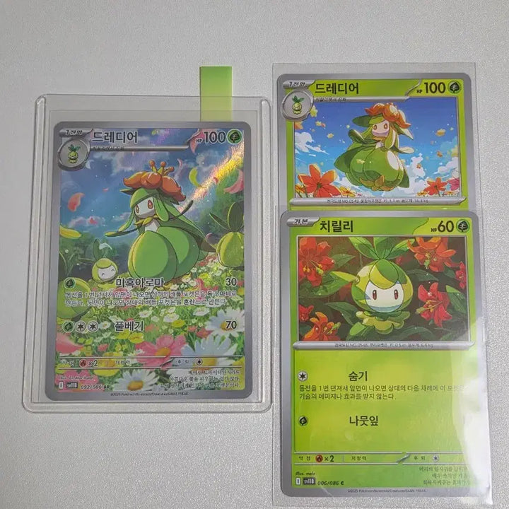 [BUNJANG] Pokemon Card Bundle: Dheader AR + Chirali Normal Card (Black Bolt) / 일괄)포켓몬카드 드레디어 AR + 치릴리 일반카드 (블랙볼트)