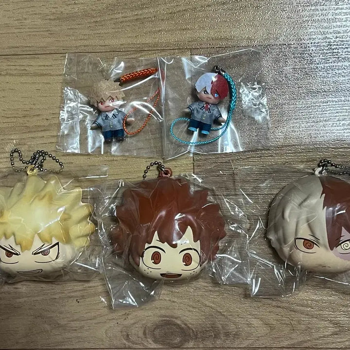 [BUNJANG] My Hero Academia SQUISHY Todoroki/Midoriya/Bakugo + QPOSKET Uniform Version Todoroki/Bakugo Bundle Set / 히로아카 스퀴시+큐피 일괄판매
