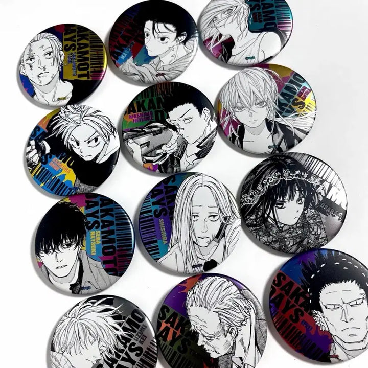 [BUNJANG] SakamoDays Dekor Collection Can Badges Full Set / [풀세트] 사카모토데이즈 사카데이 디콜렉션 캔뱃지 올클