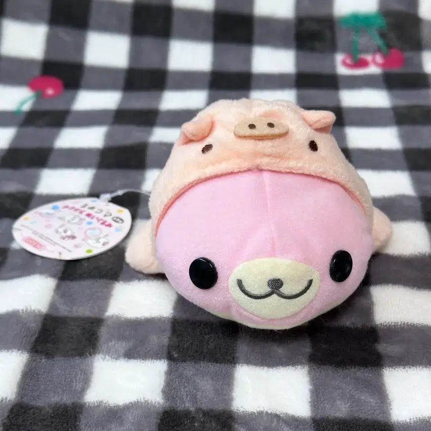 [BUNJANG] San-X Mamegoma Pig Sakura Goma Doll (Rare) / 레어 산엑스 돼지 마메고마 사쿠라고마 인형