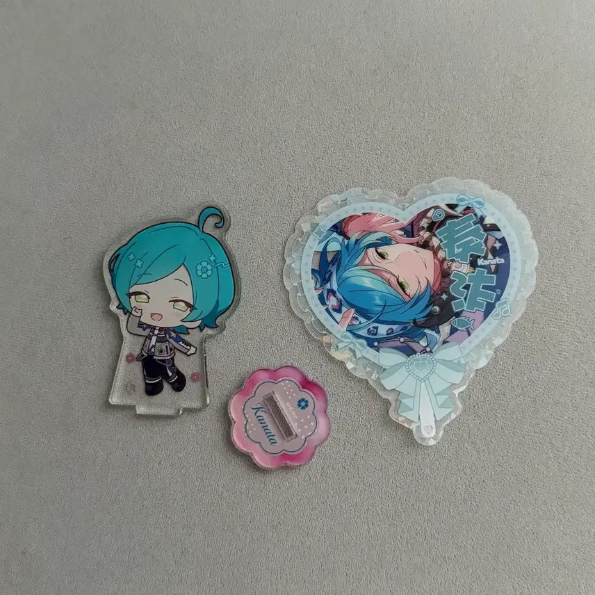 [BUNJANG] Ensemble Stars! Shinkai Kanata Super Bloom Cafe SD Acrylic Bundle Set / 앙스타 신카이 카나타 애니메이트 슈퍼블룸 카페 SD 아크릴 오시 우치와 카드 일괄