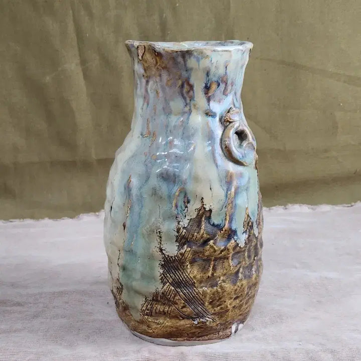 [BUNJANG] Handmade Cat Ceramic Vase / 수공으로 만든 양이 도자기화병