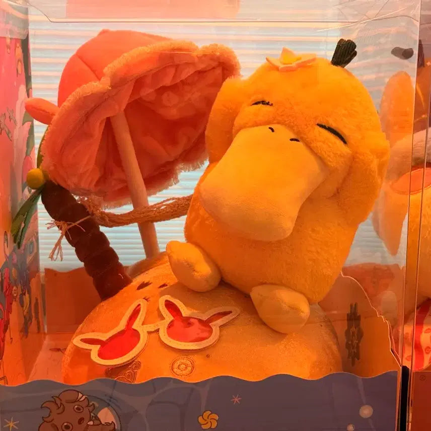 [BUNJANG] Pokemon Summer Vacation Golduck + Solgaleo Plush Dolls / 포켓몬 부산 팝업 그늣느긋 바캉스 봉제인형 고라파덕 + 대굴레오