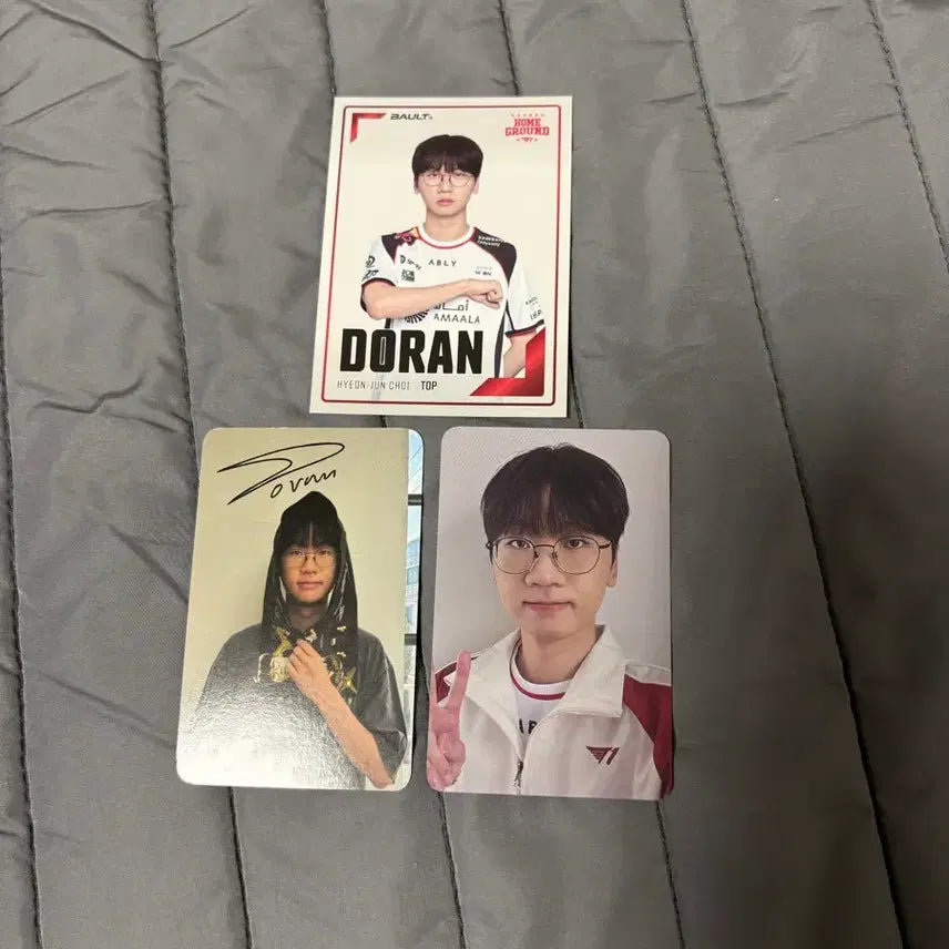[BUNJANG] T1 Doran Homeground Bundle Set Windbreaker Photocard / [일괄] T1 도란 홈그라운드 구매특전 포카 바람막이 볼트 홈그 티원