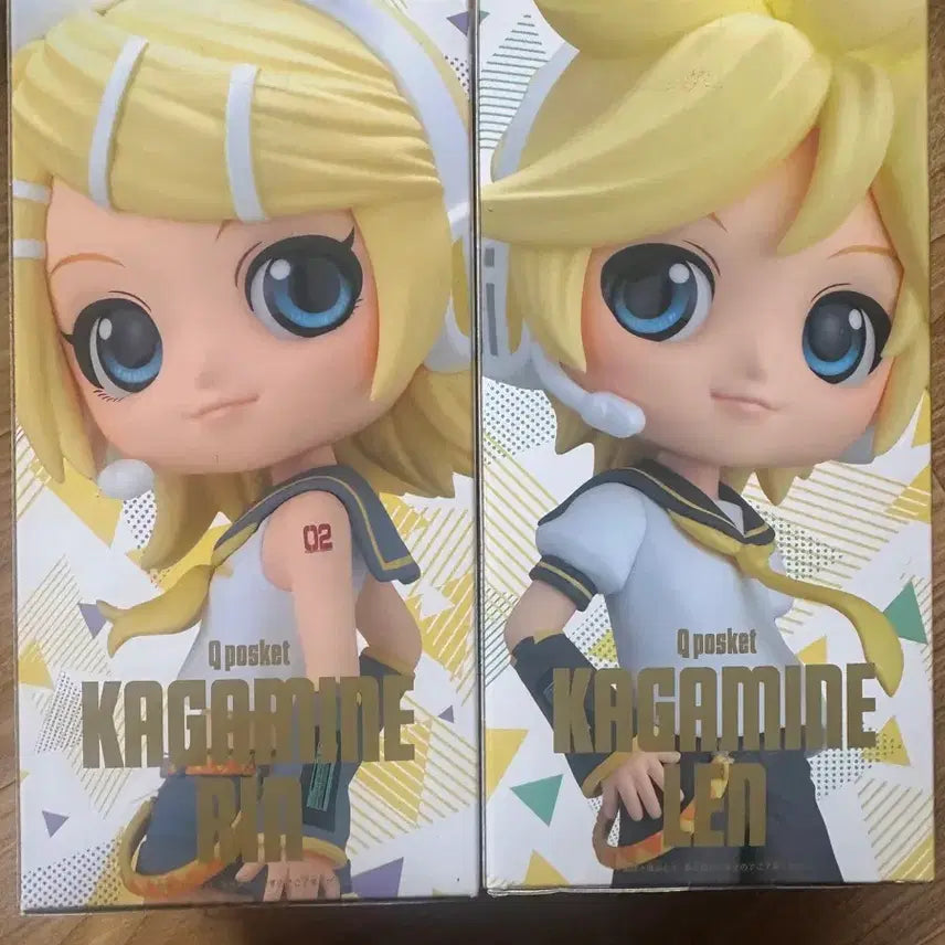 [BUNJANG] Banpresto Q posket Kagamine Rin B Color Figure (Sealed Bundle Set) / 미개봉/일괄) 반프레스토 큐포스켓 피규어 카가미네 렌, 린 B컬러