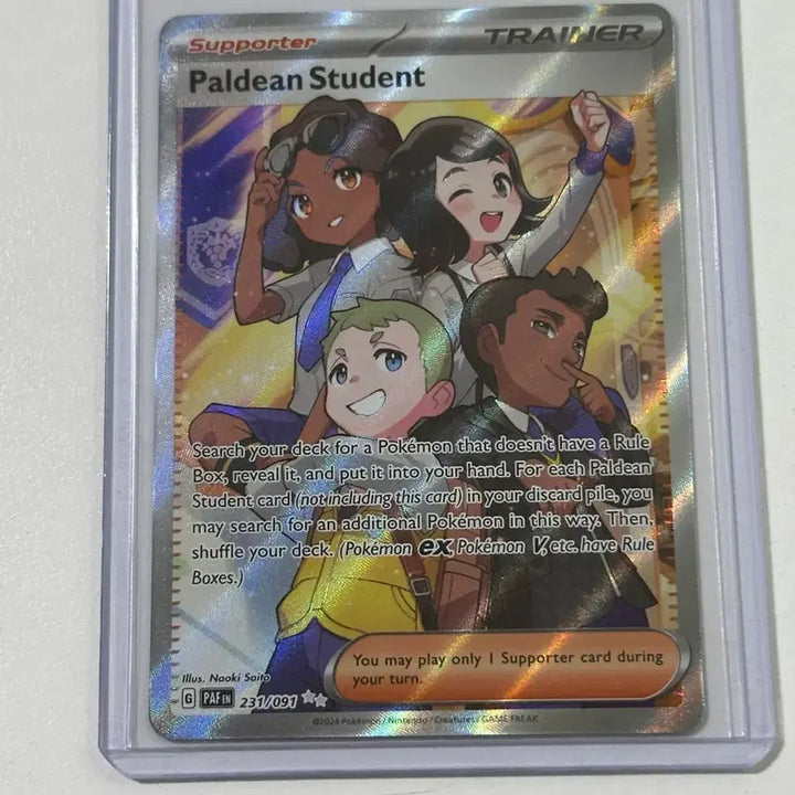 [BUNJANG] Paldean Student 231/091 PAF Pokémon Card / 팔데아의 학생들 Paldean Student 231/091 PAF 북미 카드