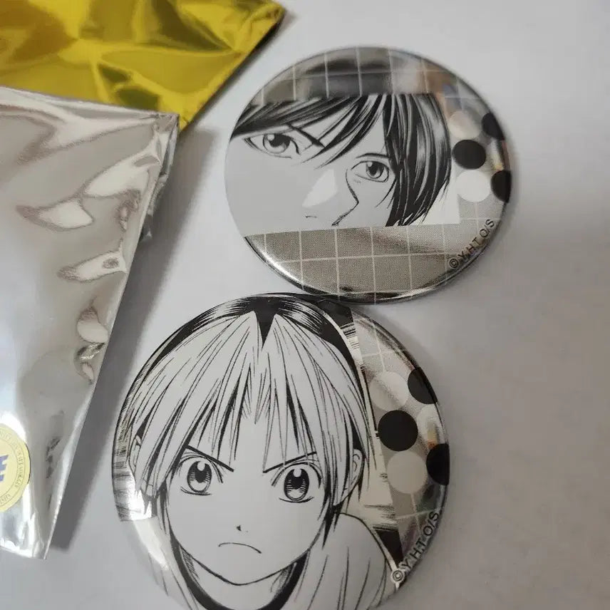 [BUNJANG] Hikaru no Go Original Art Exhibition Badge - Hikaru, Akira / 고스트바둑왕 히카루의 바둑 원화전 뱃지 히카루 이스미