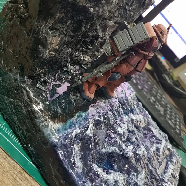 [BUNJANG] Custom Diorama Base - Realistic Wave Display / 디오라마베이스 7.5만