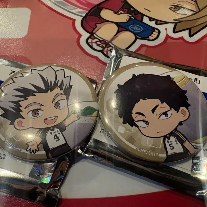 [BUNJANG] Haikyu!! Fukurodani Collaboration Cafe Can Badge Set / 애니메이트 하이큐!! 콜라보카페 후쿠로다니 캔뱃지 세트