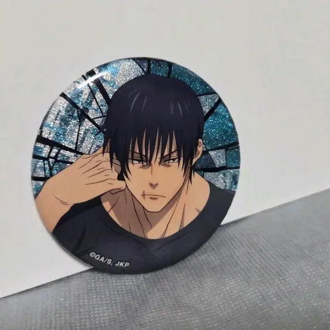 [BUNJANG] Jujutsu Kaisen Toji Fushiguro Glitter Can Badge / 주술회전 후시구로 토우지 글리터 캔뱃지