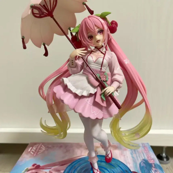 [BUNJANG] Hatsune Miku Sakura Dress AMP+ Figure / 하츠네 미쿠 AMP플러스 사쿠라 벚꽃 드레스 피규어