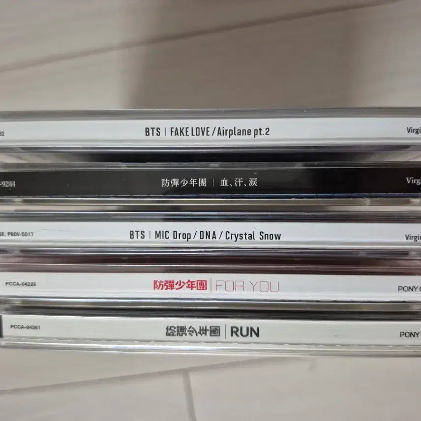 [BUNJANG] BTS Japanese Edition Album Bundle Set (CD/DVD) / 방탄소년단 일본판 앨범 cd/dvd 5장 일괄 판매합니다.