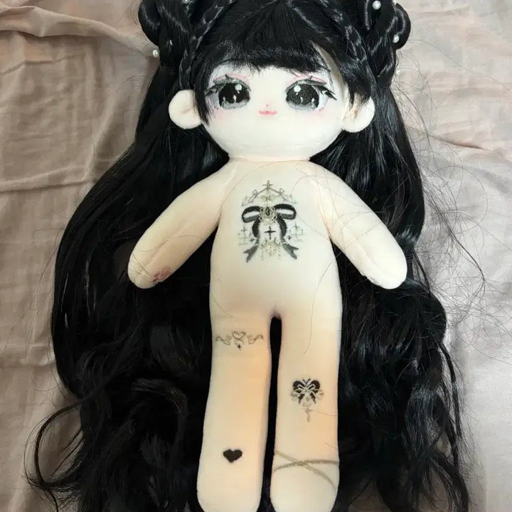 [BUNJANG] Camellia Plush Doll (Semi-Long Hair, Posable) / [세팅비 포함] 무속성 카멜리아 솜인형(세미롱바, 뼈깅)