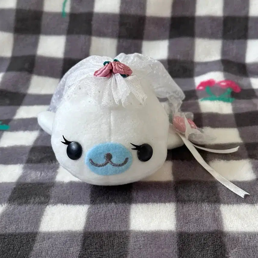 [BUNJANG] San-X Mamegoma Wedding Plush Doll / 오늘만할인) 레어 고전 산엑스 웨딩 눈썹 마메고마 인형