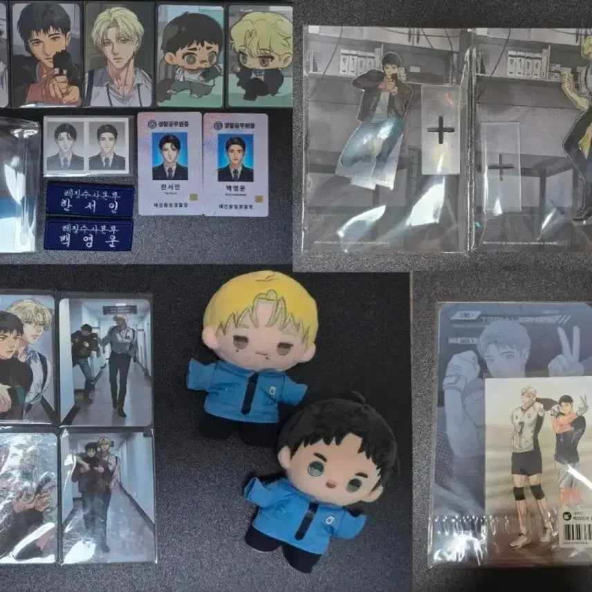 [BUNJANG] K-Pop CCTV Sig Photocard Bundle Set Acrylic Stand, Plush Doll, Photocard / 백라이트 아밝 cctv 시그 포토카드 직무수행 패키지 아크릴스탠드 뽀시래기 인형 포토카드 등
