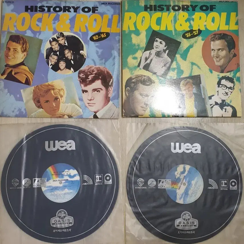 [BUNJANG] History of Rock &amp; Roll LP (1955-1957 / 1962-1965) Vinyl Record Set / History of Rock &amp; Roll LP 55-57 / 62-65 LP 음반 2장