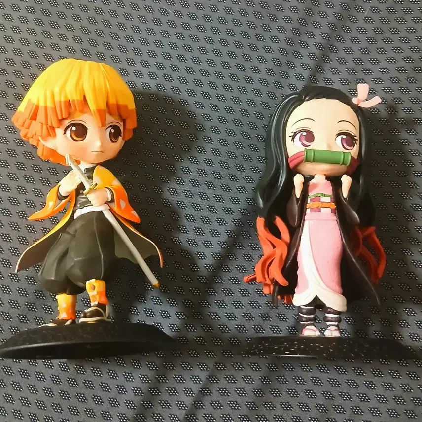 [BUNJANG] Q posket Nezuko Kamado &amp; Zenitsu Agatsuma Bundle Set / 일괄)카마도 네즈코 아가츠마 젠이츠 큐포스켓 판매