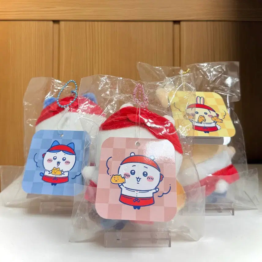[BUNJANG] Chiikawa "Yaki" Clerk Mascot (Chee, Hachi, Usagi) / 치이카와 야끼 점원 마스코트 (치이, 하치, 우사기)