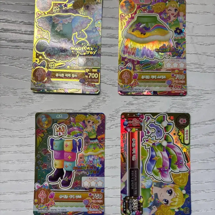 [BUNJANG] Aikatsu! Unicorn Saji Tops Cards Set / 아이엠스타 유니콘 사지 탑스 카드 판매