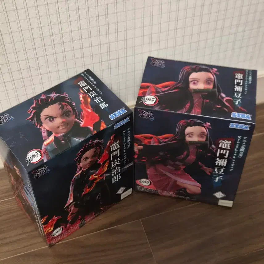 [BUNJANG] Demon Slayer Tanjiro &amp; Nezuko Sega Figure (Sealed) / [미개봉] 귀멸의 칼날 세가 피규어 탄지로&amp;네즈코 피규어