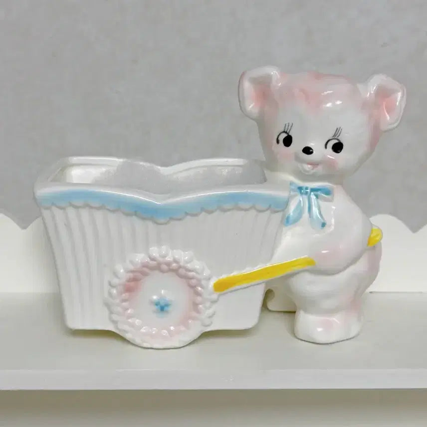 [BUNJANG] Vintage Bear Cart Planter / 고전 빈티지 플랜터