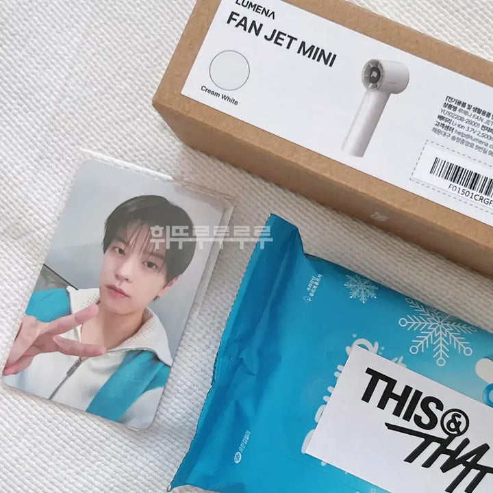 [BUNJANG] Stray Kids Seungmin This &amp; That Fan Meeting Fan Support Fan + Fanclub Photocard Bundle Set / 스트레이키즈 스키즈 역조공 선풍기 공방포카 승민 포함 일괄 양도