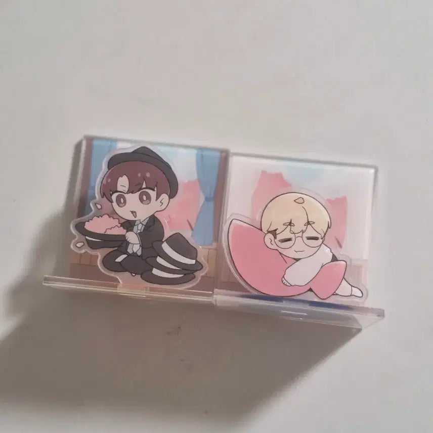 [BUNJANG] Pixel Jinwoo &amp; Gambler SD Acrylic Standee / 픽셀 지누 &amp; 감블러 SD 아크릴 스탠드